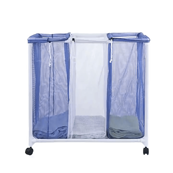 Nestora Laundry Basket with Clothing Sorter – Foldable Hamper, Home Laundry Use