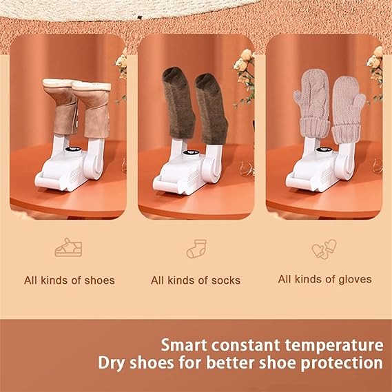 Nestora Electric Shoe Dryer – Portable Boot & Glove Warmer Deodorizer, Home Use