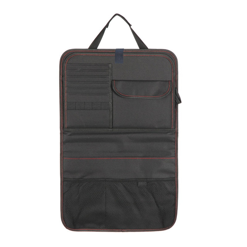 Nestora Car Seat Back Storage Bag – Foldable Dining Tray Travel Organizer, Interior
