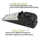 Nestora Electronic Wedge Door Stop Alarm – Home Security Burglar Alert System
