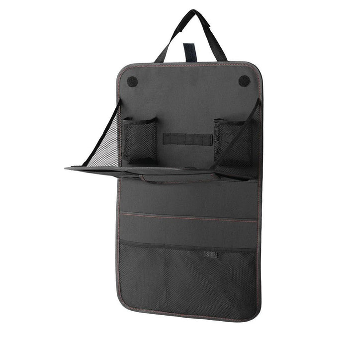 Nestora Car Seat Back Storage Bag – Foldable Dining Tray Travel Organizer, Interior