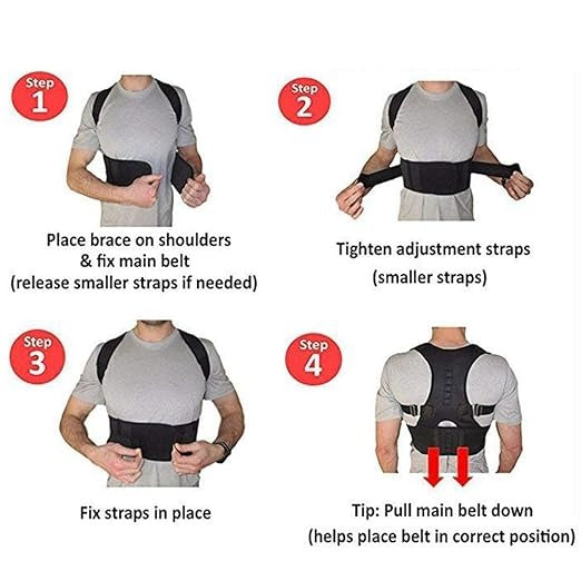 Nestora Shoulder Back Support Belt – Posture Corrector Brace