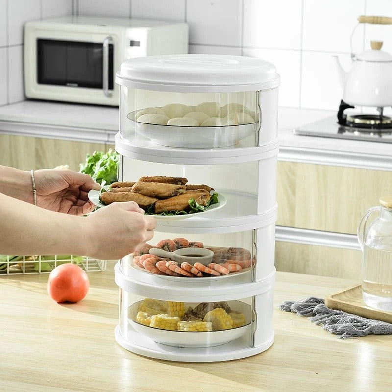 Nestora Stackable Insulation Storage Organizer – 4 Rack, Airtight Food Container Set