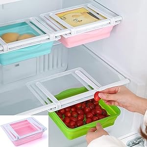 Nestora Refrigerator Storage Box – Stackable Transparent Fridge Organizer Container