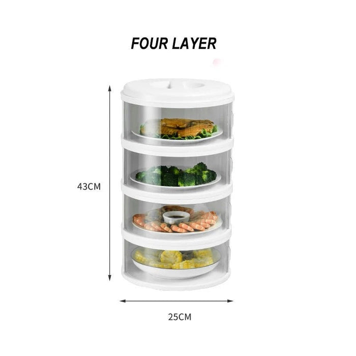 Nestora Stackable Insulation Storage Organizer – 4 Rack, Airtight Food Container Set