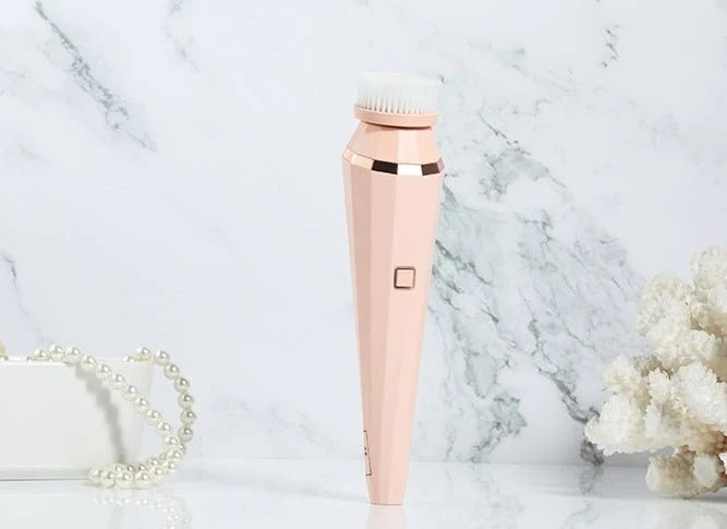 Nestora 4-in-1 USB Electric Facial Cleansing Brush – Soft Skin Care Face Massager