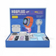 H66PLUS smart watch, wireless headphones, and portable handheld fan gift set in blue box
