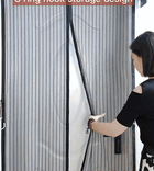 Nestora Hands-Free Magnetic Screen Door – Self-Closing Anti-Mosquito Mesh Door