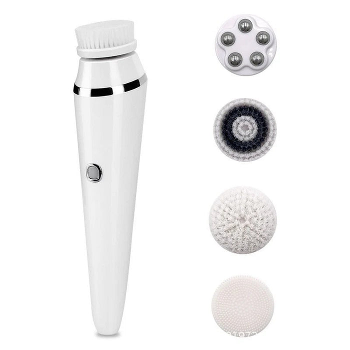 Nestora 4-in-1 USB Electric Facial Cleansing Brush – Soft Skin Care Face Massager