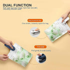 Dual function handheld mini bag sealer and opener for airtight food storage bags.
