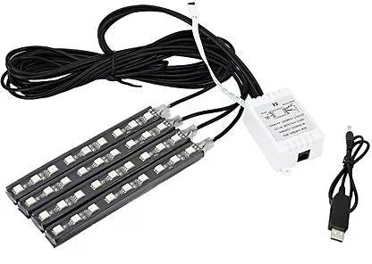 Nestora RGB Car Interior Neon Lights – LED Ambient Lighting Strip, Auto Accessories