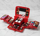 Nestora Classic Deluxe Vanity Case Makeup Kit – Cosmetic Set with Mirror & Brushes