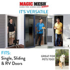Nestora Hands-Free Magnetic Screen Door – Self-Closing Anti-Mosquito Mesh Door