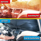 Nestora Car Windshield Sun Shade – Foldable UV Protection Sunscreen Cover, Auto