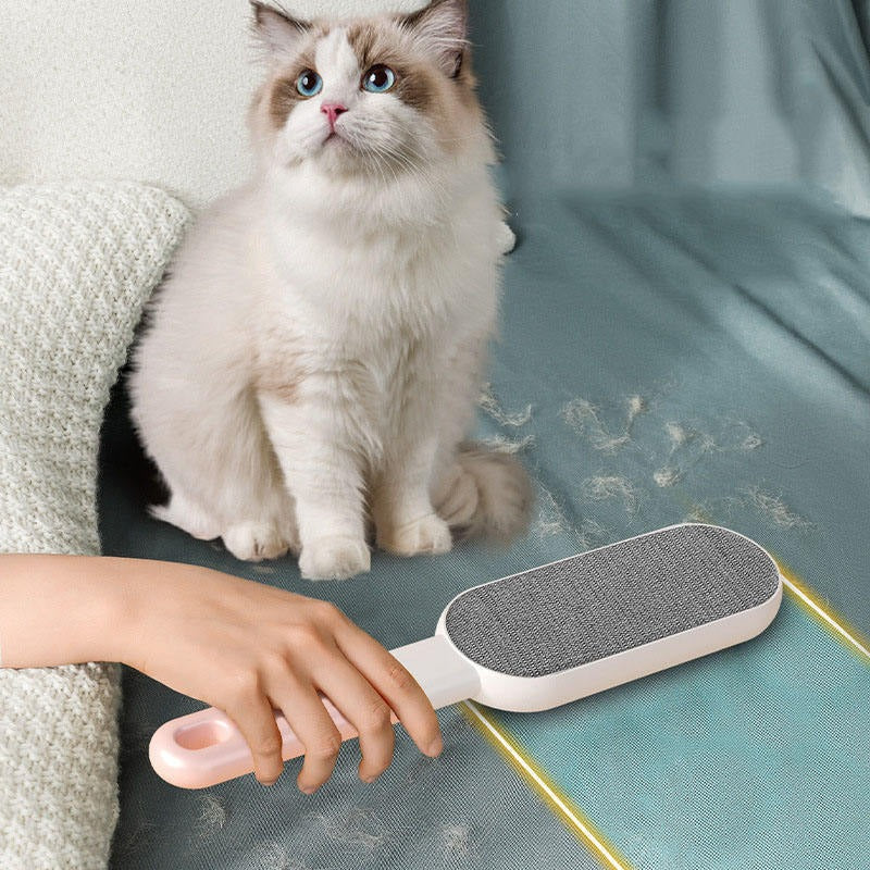 Nestora Double-Sided Pet Hair Remover Brush – Lint Roller for Couch, Car & Clothes