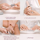 Nestora Electric Pedicure Foot File – USB Rechargeable Callus Remover, Heel Care