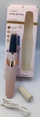 Nestora Electric Pedicure Foot File – USB Rechargeable Callus Remover, Heel Care