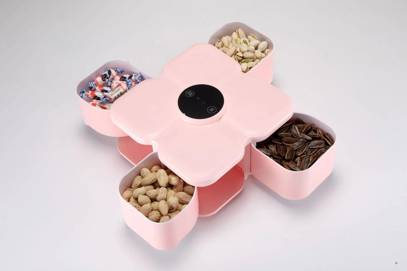 Nestora Smart Candy & Dried Fruit Storage Box – Separated Compartments, White