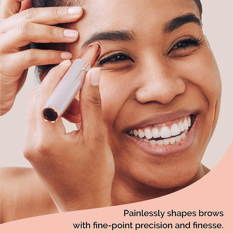 Nestora Flawless Brows Hair Remover – Painless Electric Eyebrow Trimmer for Women