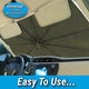Nestora Car Windshield Sun Shade – Foldable UV Protection Sunscreen Cover, Auto