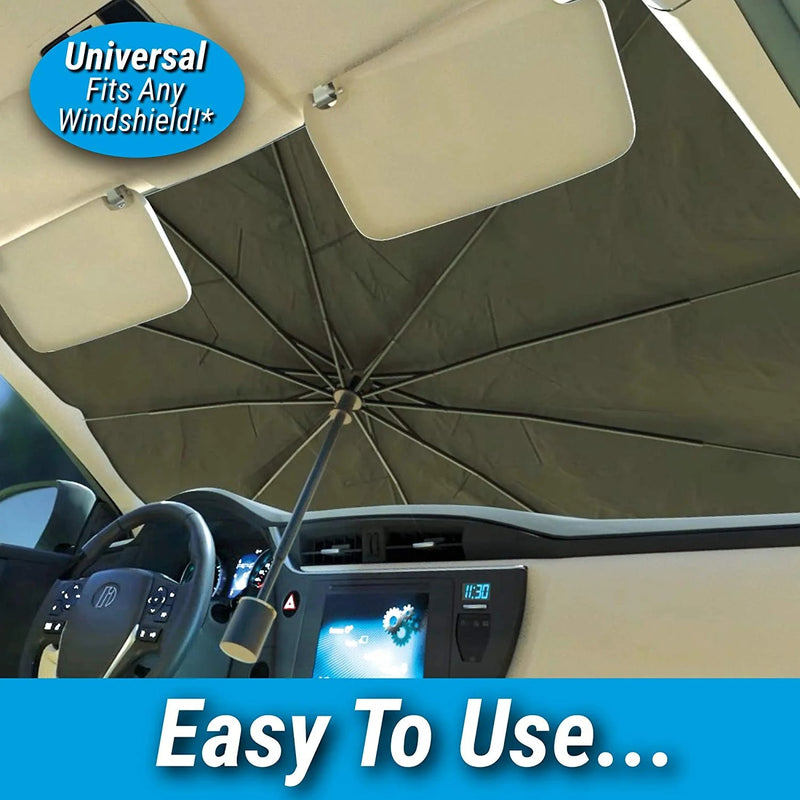 Nestora Car Windshield Sun Shade – Foldable UV Protection Sunscreen Cover, Auto