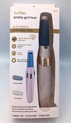 Nestora Electric Pedicure Foot File – USB Rechargeable Callus Remover, Heel Care