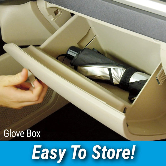 Nestora Car Windshield Sun Shade – Foldable UV Protection Sunscreen Cover, Auto