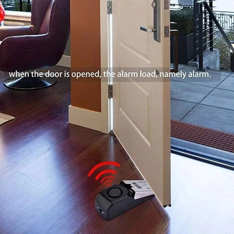 Nestora Electronic Wedge Door Stop Alarm – Home Security Burglar Alert System