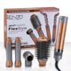 Enzo Professional FlexStyle air styling and drying system with various hair attachments.