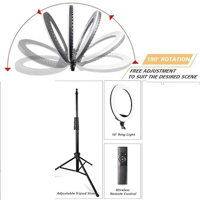 Nestora LED Ring Light – Selfie Photography Light, Adjustable Brightness & Color